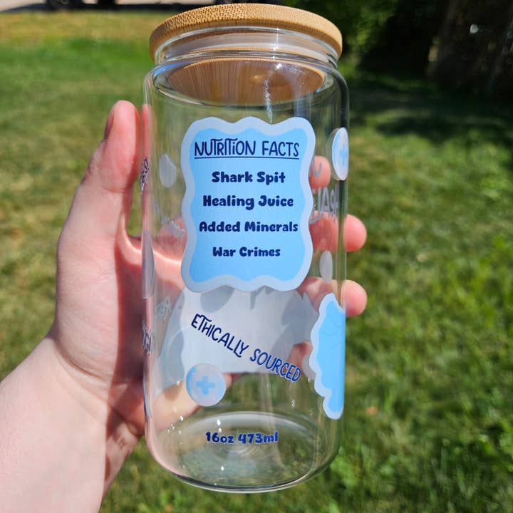 Floating Frogs - Wholesale Drinking Glass/Cup - Jeffy's Healing Tonic Glass Can4