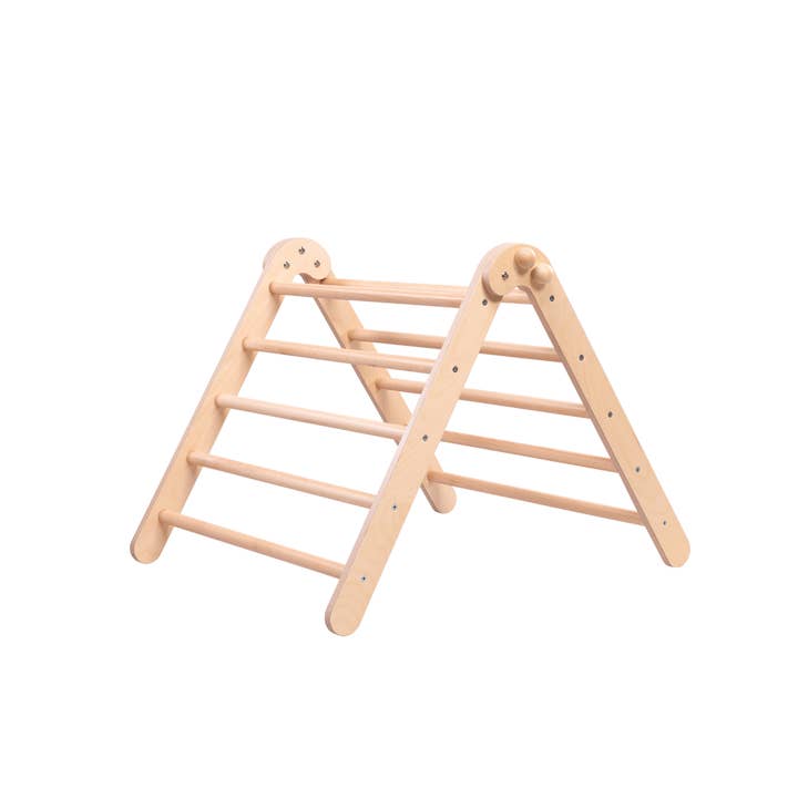 milin - Wholesale Wood Toy - Kids - Toddler climbing triangle, wooden gym for children1