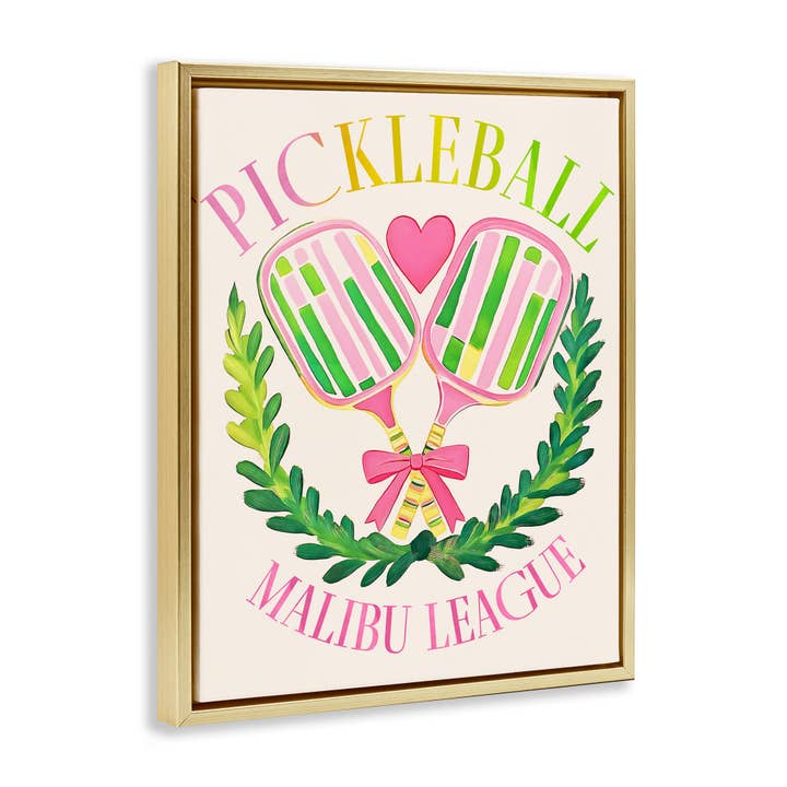 Stupell Industries - Wholesale Wall Sign - Pickleball Malibu League - Framed Wall Art17