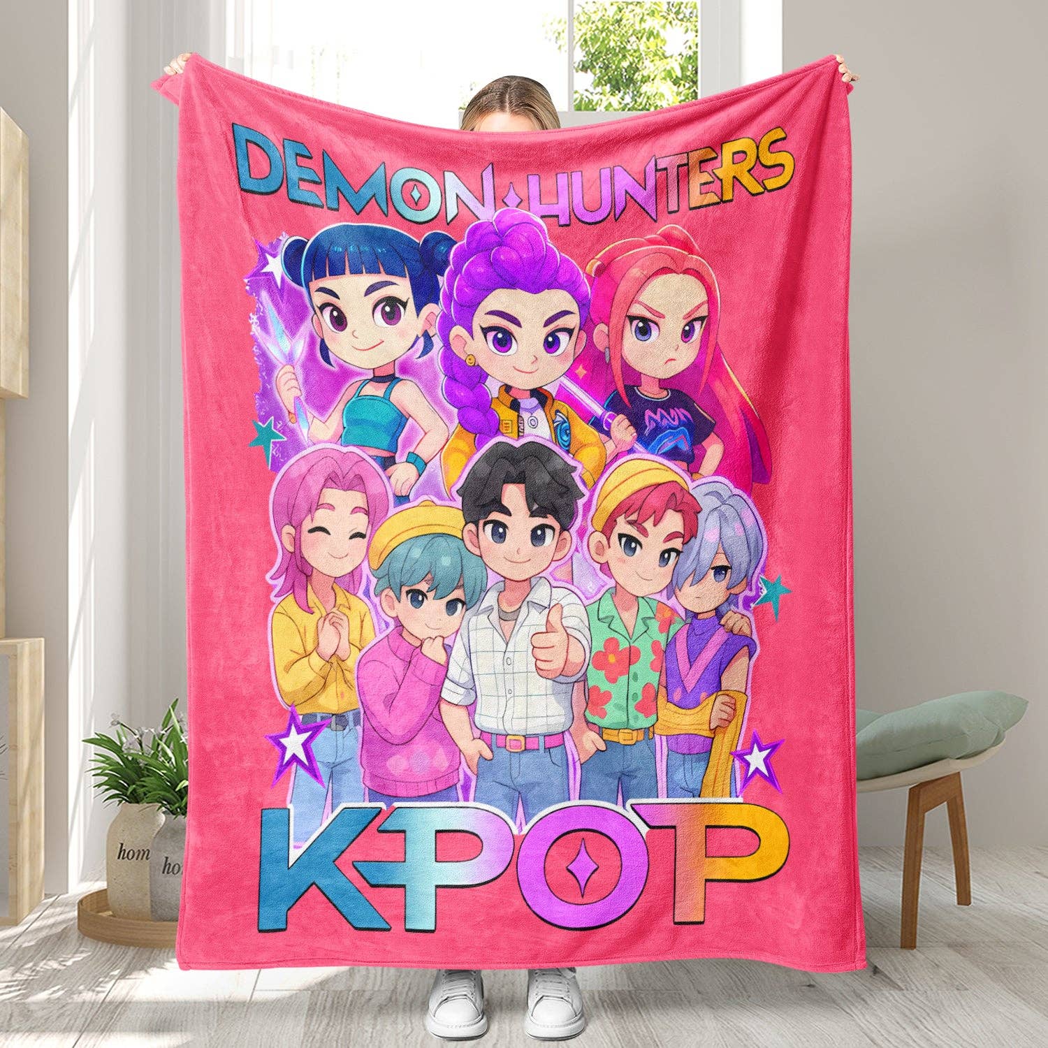 Little Trendy - Wholesale Throw Blanket - KDH K-pop inspired Throw Blanket soft flannel Blanket2
