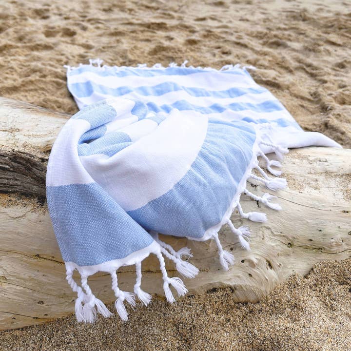 Allure Bath Fashions - Wholesale Beach Towel - Striped Hammam Turkish Style Beach Towel6