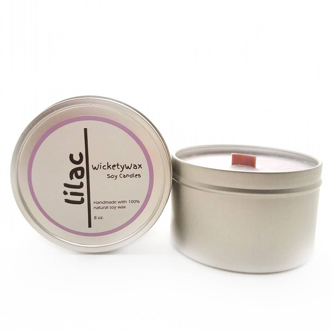 Clear 6-Ounce Worthy Promo NCAA Florida State Seminoles Vanilla 6 oz Soy Wax Candle with Quietly Crackling Wood Wick