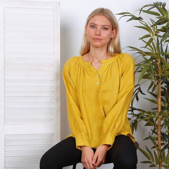 100% Linen Blouse REF.7923 and other Purchase Wholesale camiseta feminina 100 algodao. Free Returns & Net 60 Terms on Faire trending on Faire.