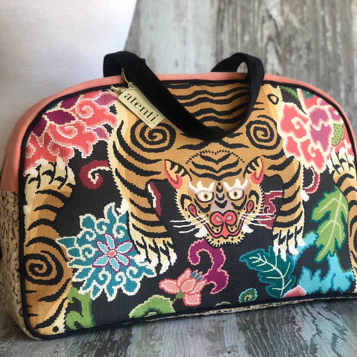 Atenti - Venta al por mayor Bolsa de viaje - Mujer - Le Tigre Overnighter-Atenti USA hecho a mano, bolso de fin de semana, bolsa de viaje2