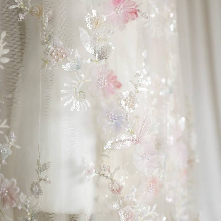 Petite Mariee Boutique - Wholesale Veil - Women's - Genevieve Floral Wedding Veil1