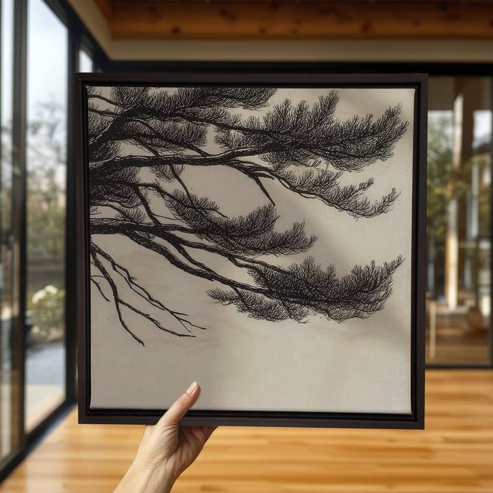 Oleka Canvas - Wholesale Art Print - WINDSWEPT PINES, canvas wall art print5