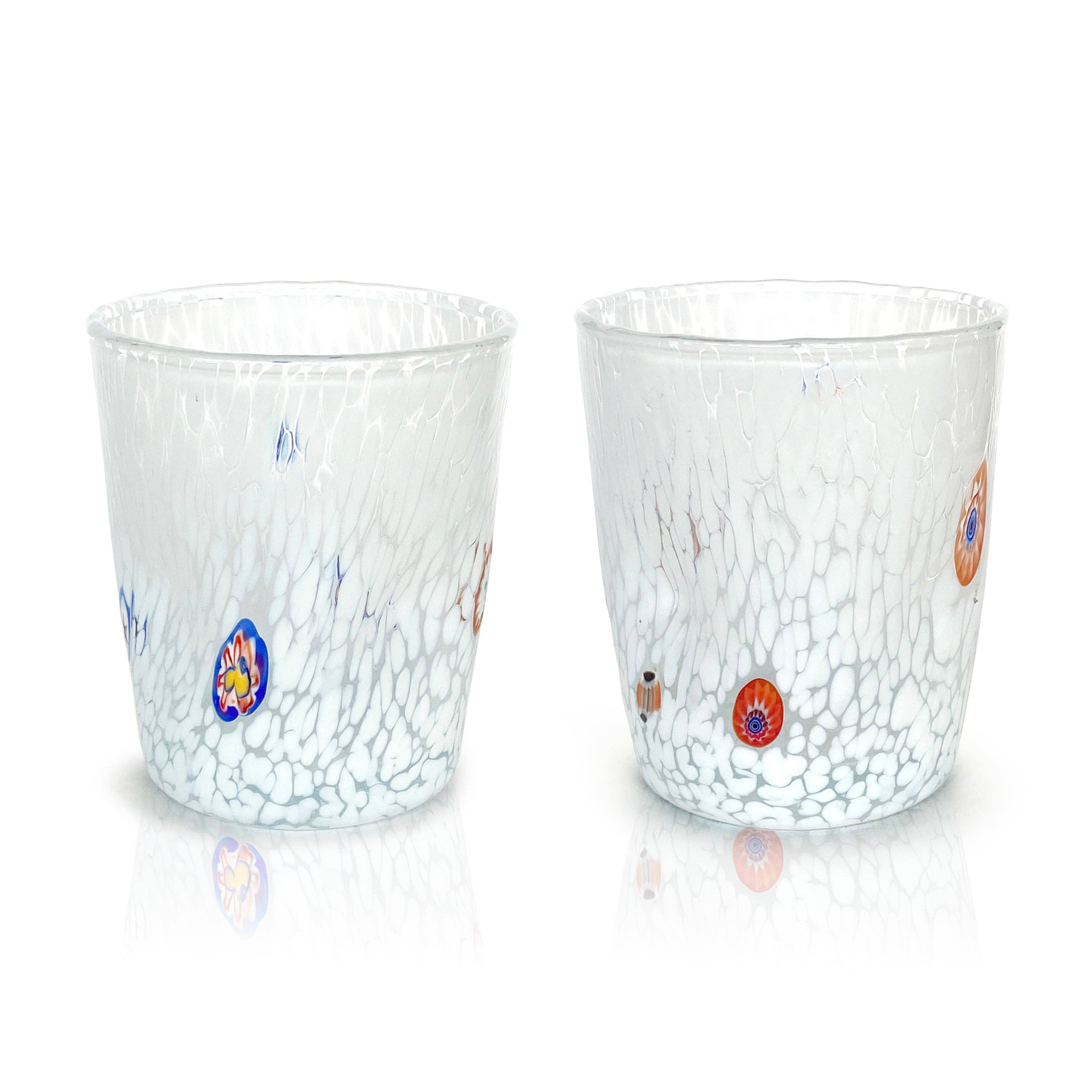 Mazzega Art & Design - Wholesale Drinking Glass/Cup - Handmade Blown Glass Goto Tumbler Glasses with Murrine Murano - The Colors of Murano - “Tumbler 350 ml. 2