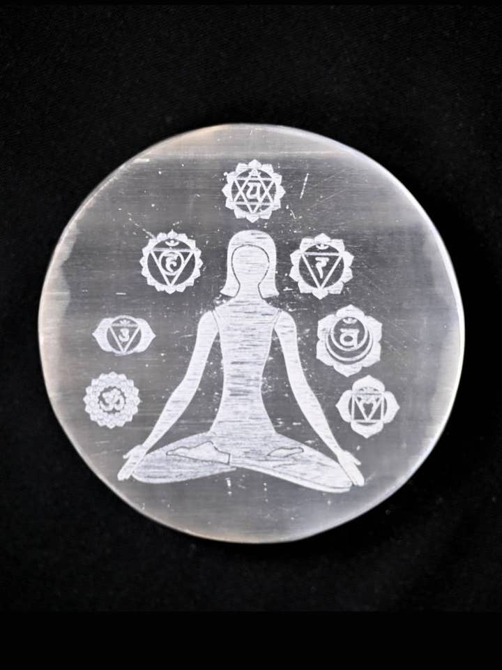 Best Selling Mix of 6 Selenite Charging Plate for wholesale by VPS Stones Inc.