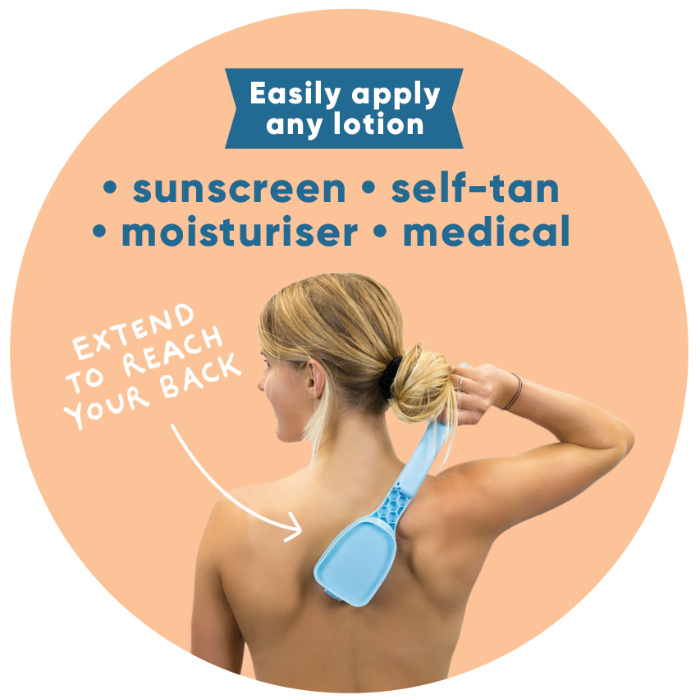 bakslap - Wholesale Retailer Display - Beauty & Wellness - Retailer Starter Package - Bakslap Lotion Applicator + POS13