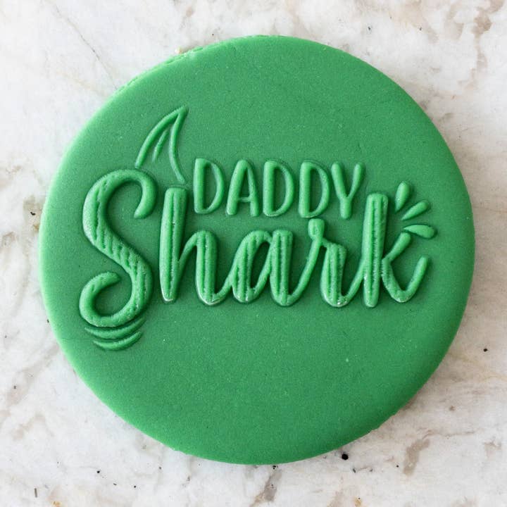 Daddy Shark POPup Embosser Stamp Fathers Day for wholesale by Cut Bake Stamp
