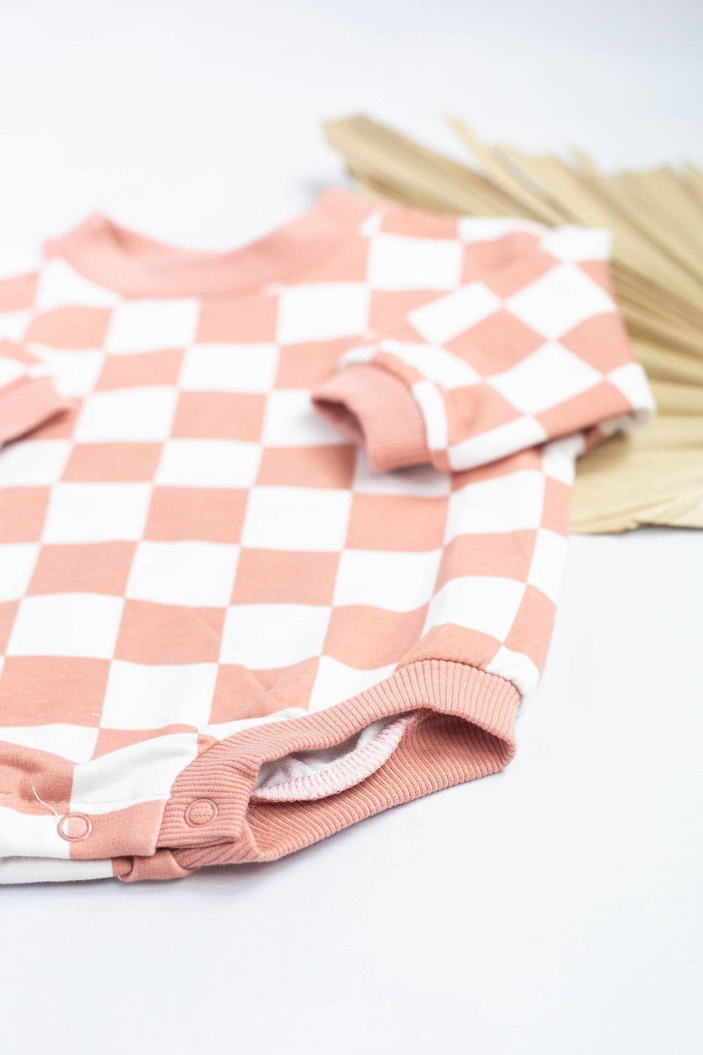 Little Organic Co – wholesale Bodysuit (non-footed) – Baby – Oversized organic checkered - Bubble Baby Romper8