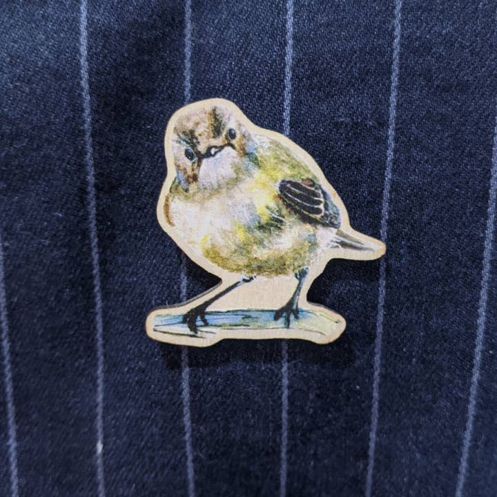 House Sparrow Bird Trästiftmärke för wholesale av Hodgepodge