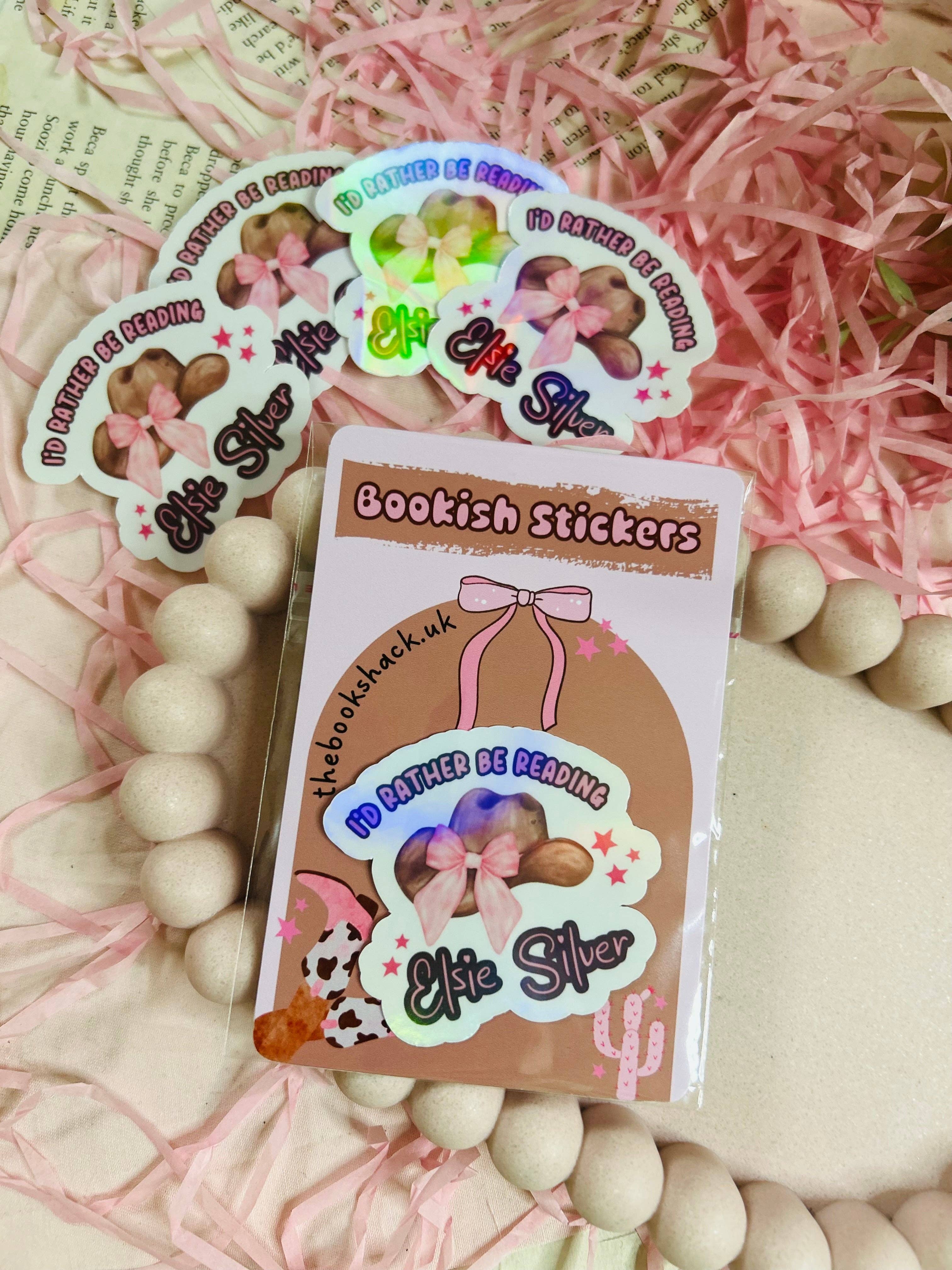TheBookShack - Wholesale Sticker - I'd Rather Be Reading – Elsie Silver Holographic Sticker1