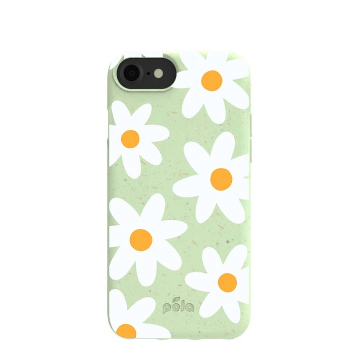 Pela Case Corporation – wholesale Phone case – Women’s – Sage Green Daisy iPhone 6/6s/7/8/SE Case