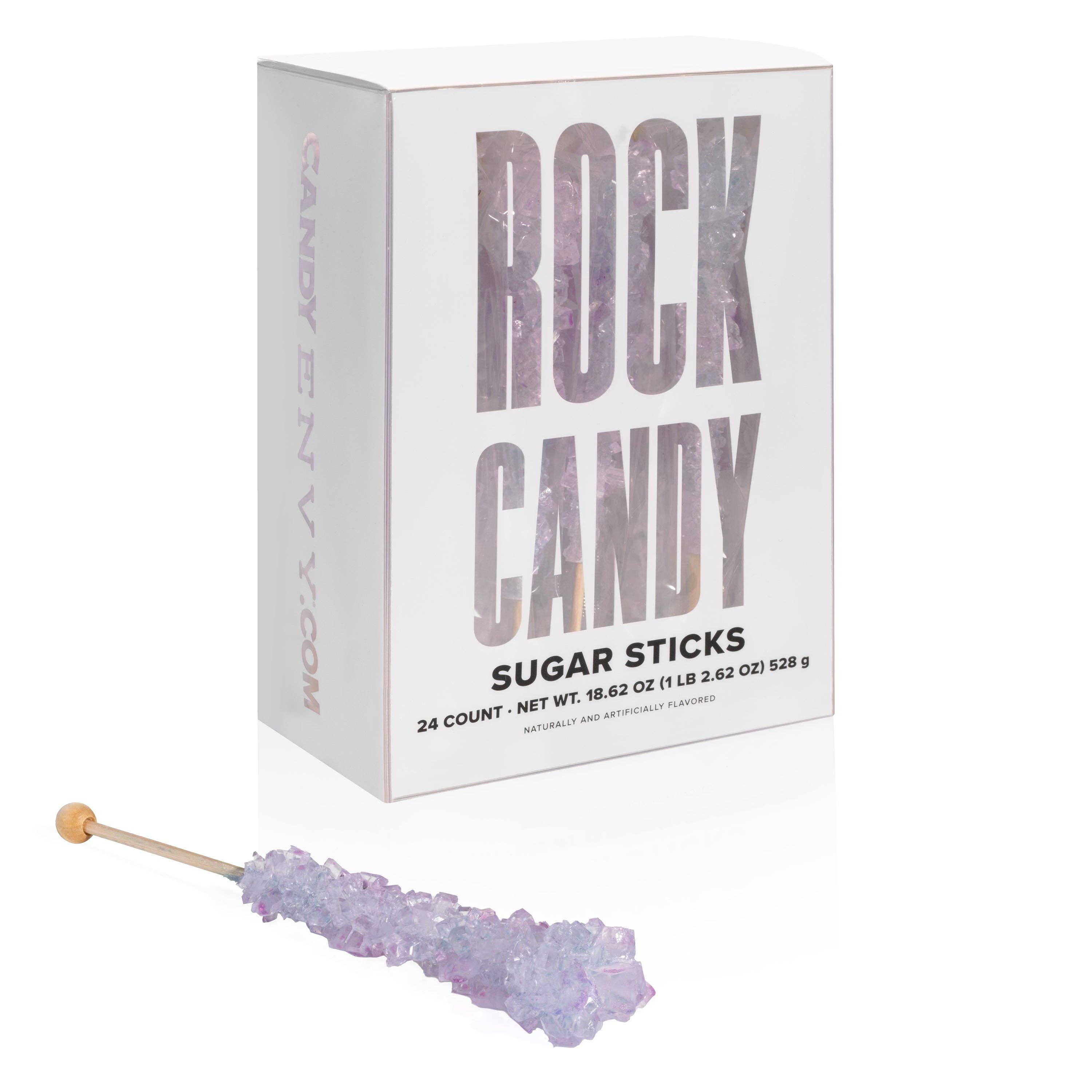 Candy Envy - Wholesale Hard Candy - Iridescent Lavender Rock Candy Sugar Sticks - Tutti Frutti Flavor5