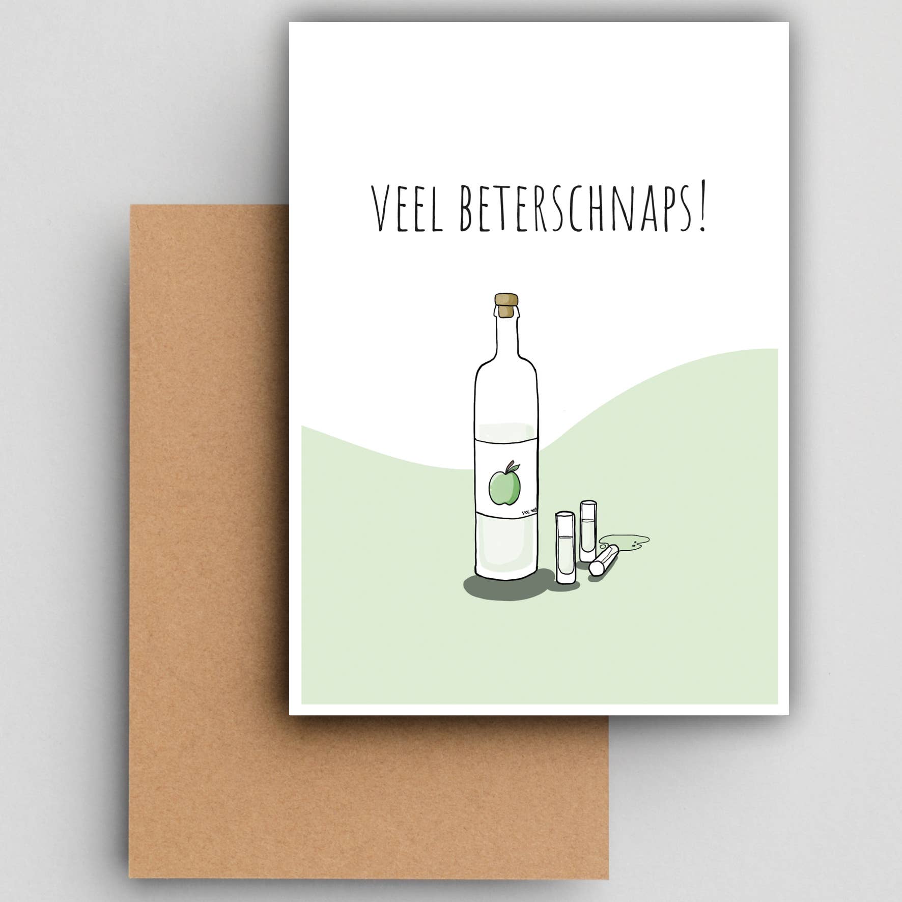 Studio Raquelle - Wholesale Everyday Greeting Card - Much better schnapps!1