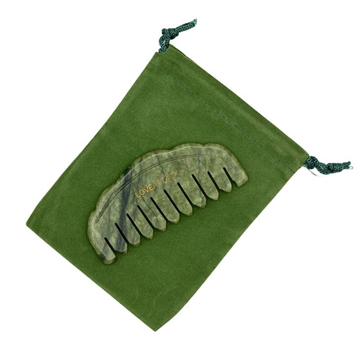 Love Attack - Wholesale Head Scratcher/Massager - Jade Gua Sha Comb for Scalp and Neck2
