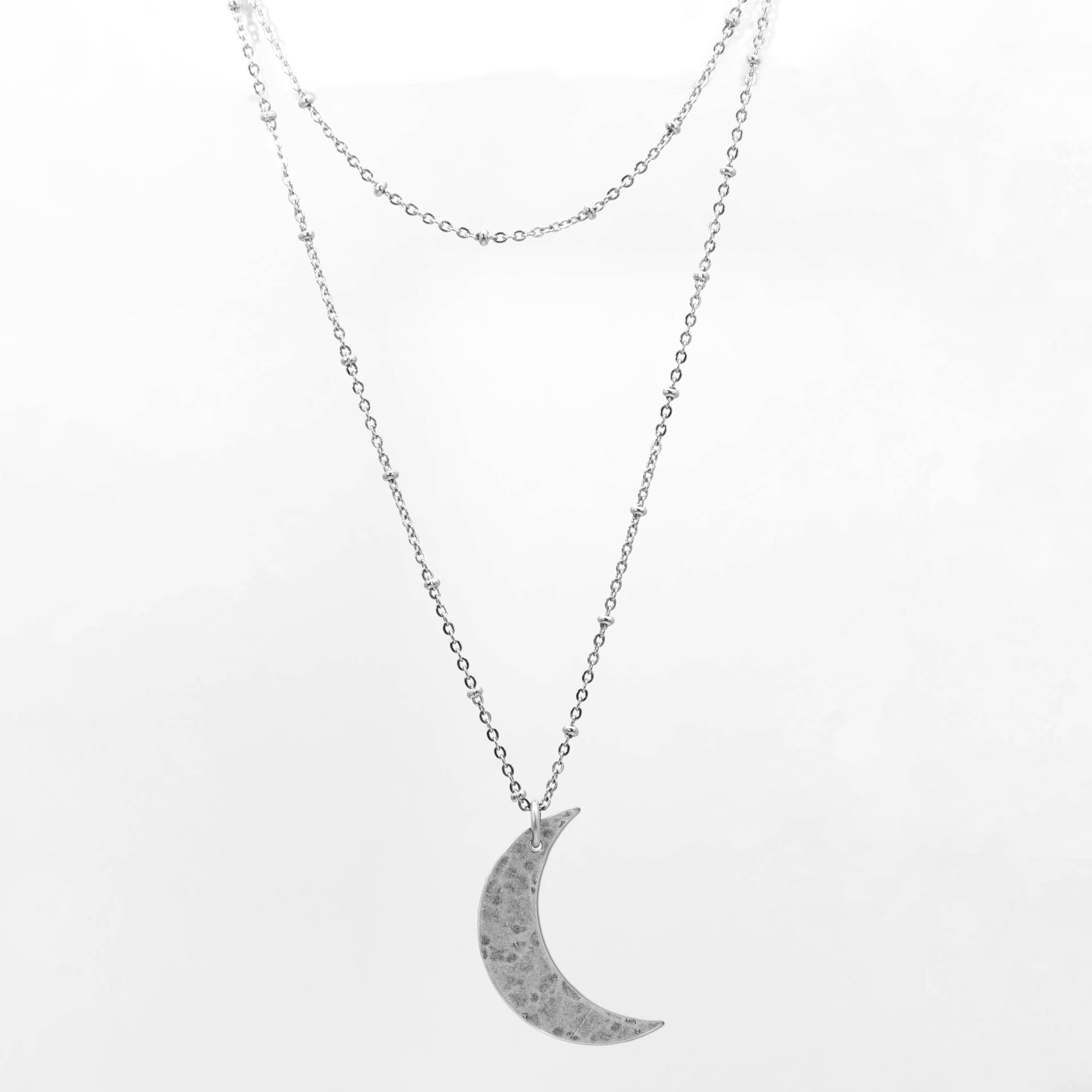 Daphne Lorna - Wholesale Pendant/Charm Necklace - Crescent Long Layered Necklace0