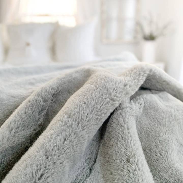 Everyday Cozy Living - Vente Plaids - Couvre-lit de luxe en fausse fourrure de lapin, plusieurs couleurs2