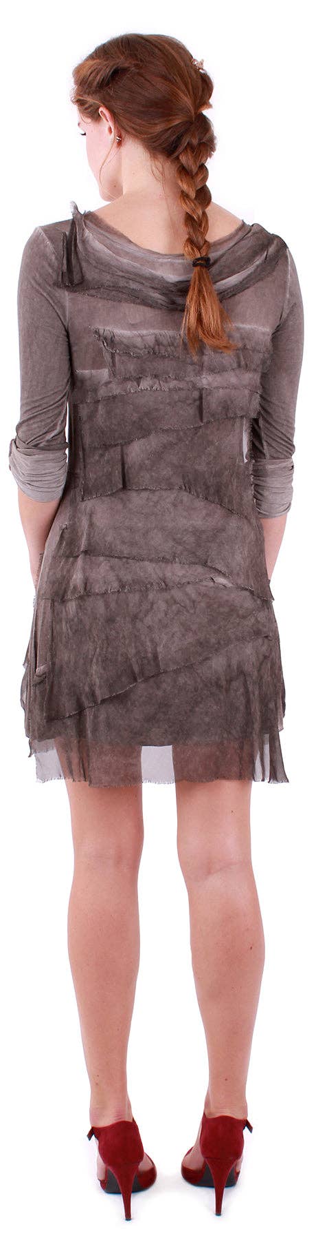 Gigi Moda - Wholesale Dress - Women's - Long Sleeve Ruffled Dress9