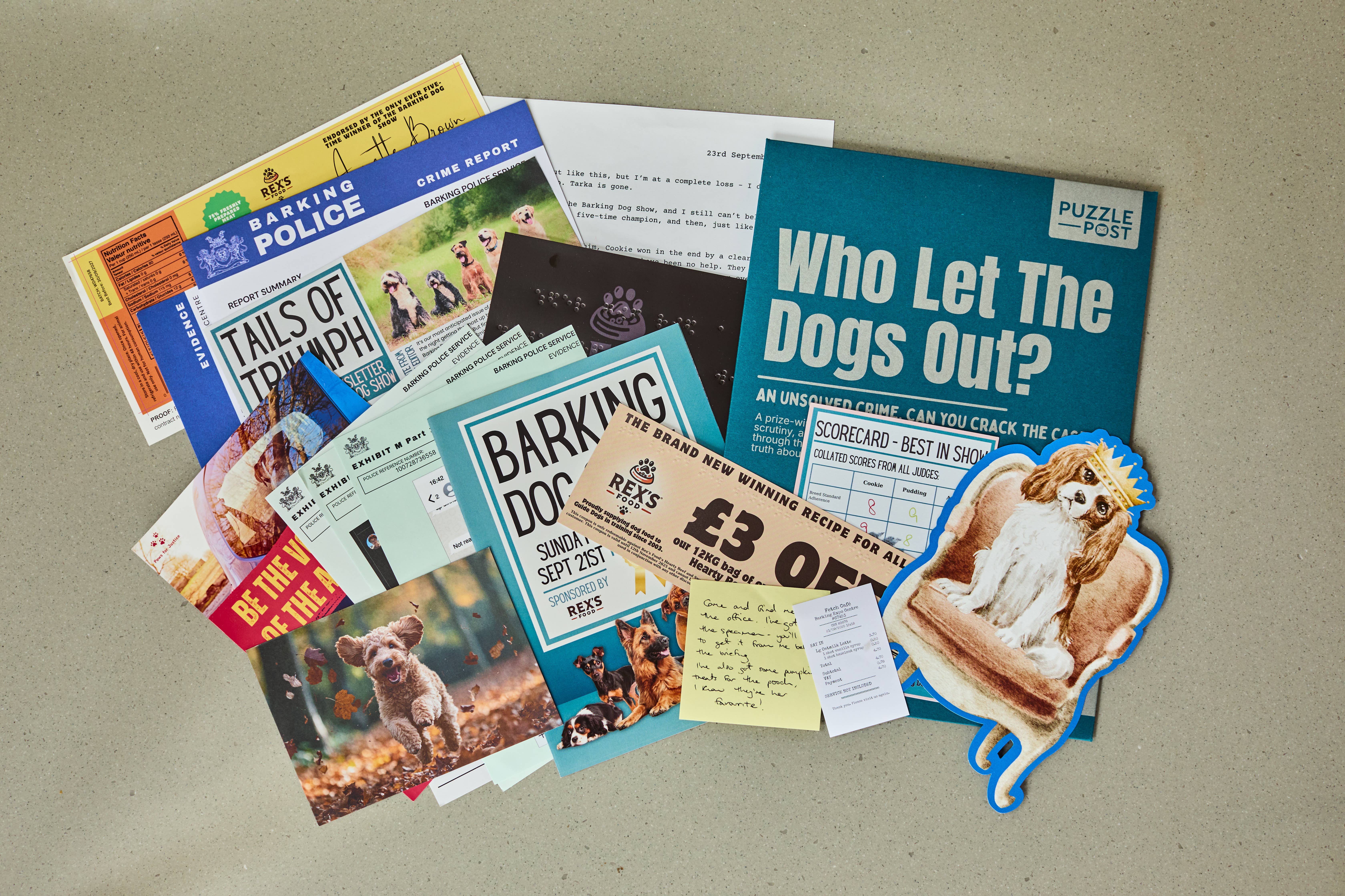 Puzzle Post Games – Jogo de tabuleiro por atacado – NOVA GAMA! Cold Case: Quem Deixou os Cães Sair?1