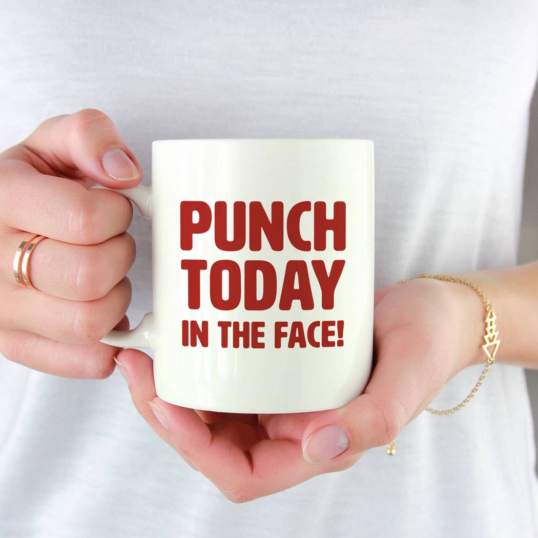 Tiramisu Paperie - Wholesale Coffee Mug - Punch Today in the Face Mug1