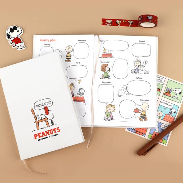 Agenda Non Datata Peanuts-Edizione Semplice & Elegante per la vendita all'ingrosso da parte di K-Wonderland