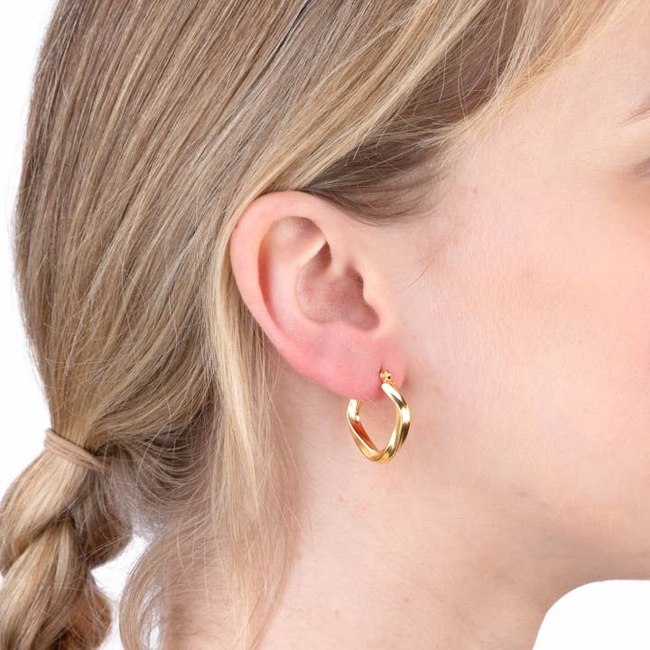 Shebiju - Wholesale Hoop Earrings - GKE2401026019 Steel Earring1