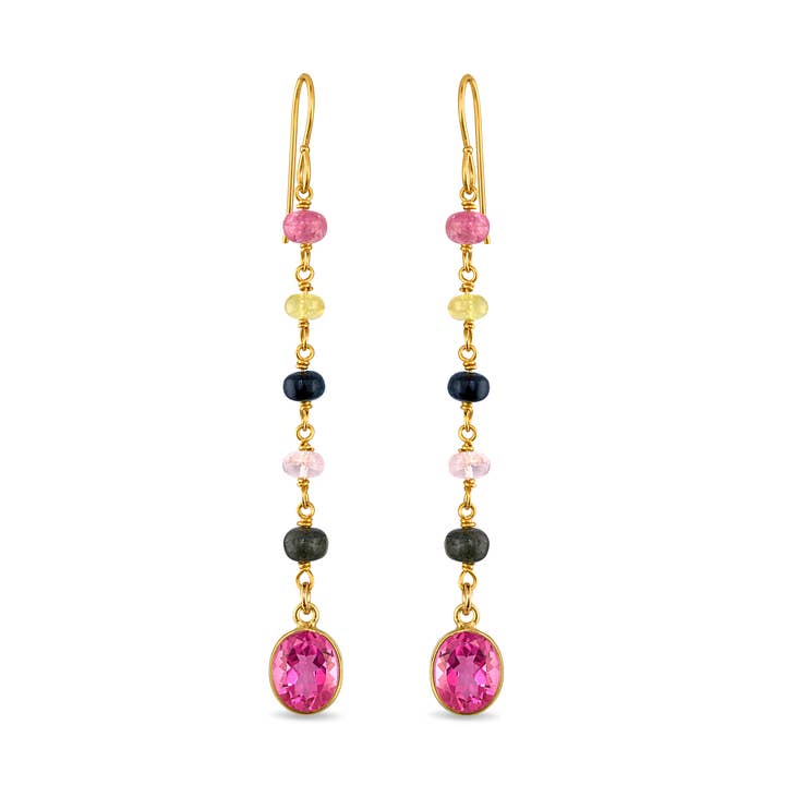 Perlen-Anhänger - Mehrfarbiger Turmalin für den Großhandel von Amelia Rose Jewelry