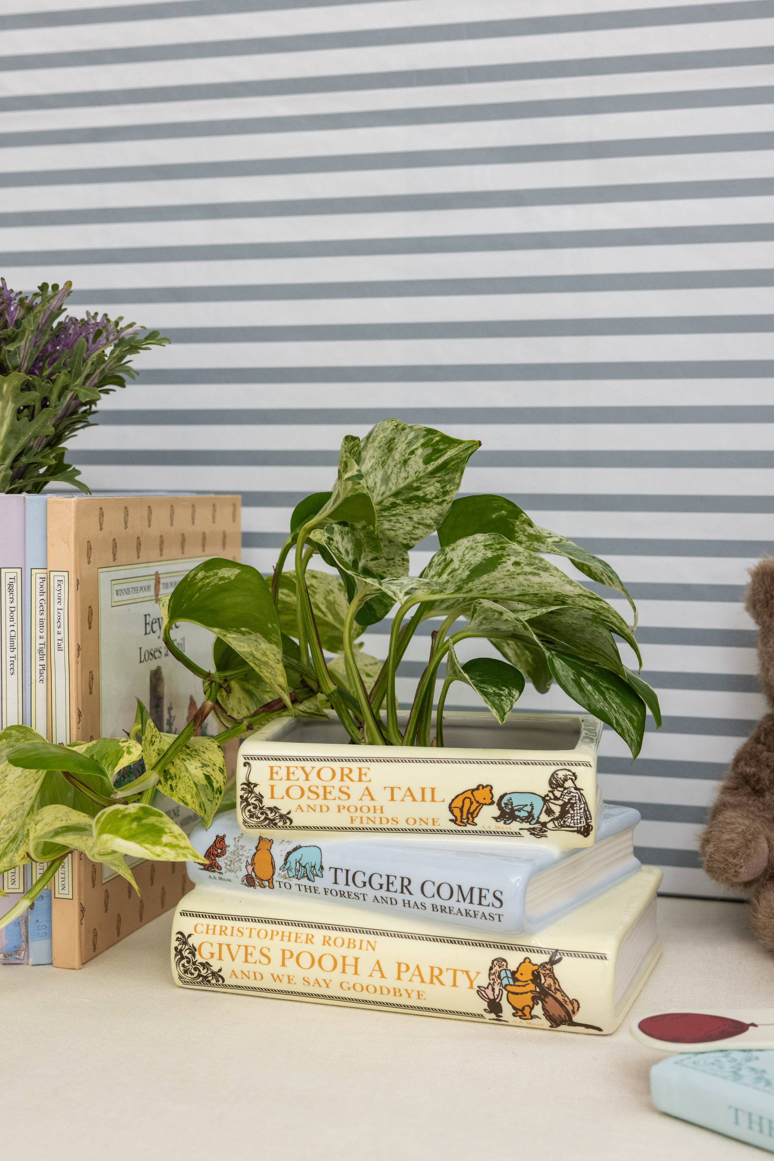 Steel Mill and Co. - Wholesale Planter Box - Stacked Book Planter, The House at Pooh Corner