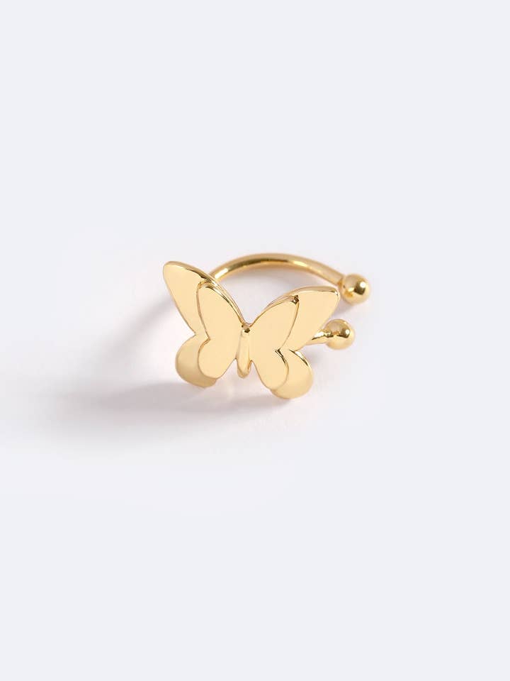 FLOATING BUTTERFLY EAR CUFF for wholesale by EMMA PILLS