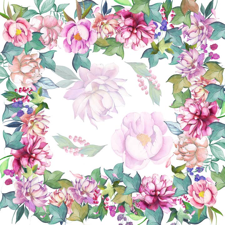 The Napking - Wholesale Tablecloth - Cotton Satin Tablecloths Peonia 100% Made in Italy3