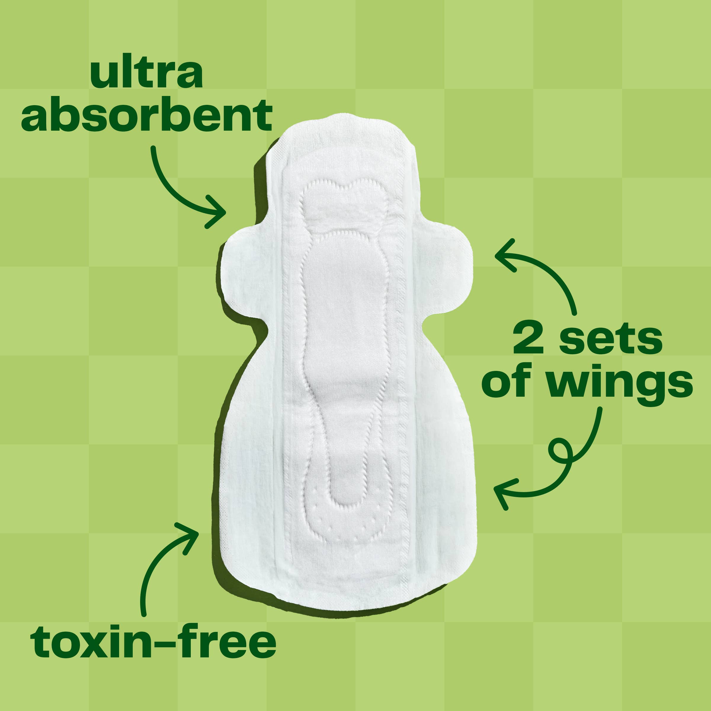 Viv for your V - Wholesale Menstrual Pad/Liner - Viv Bamboo Winged Pads - Plant-Based Day & Night Pads4