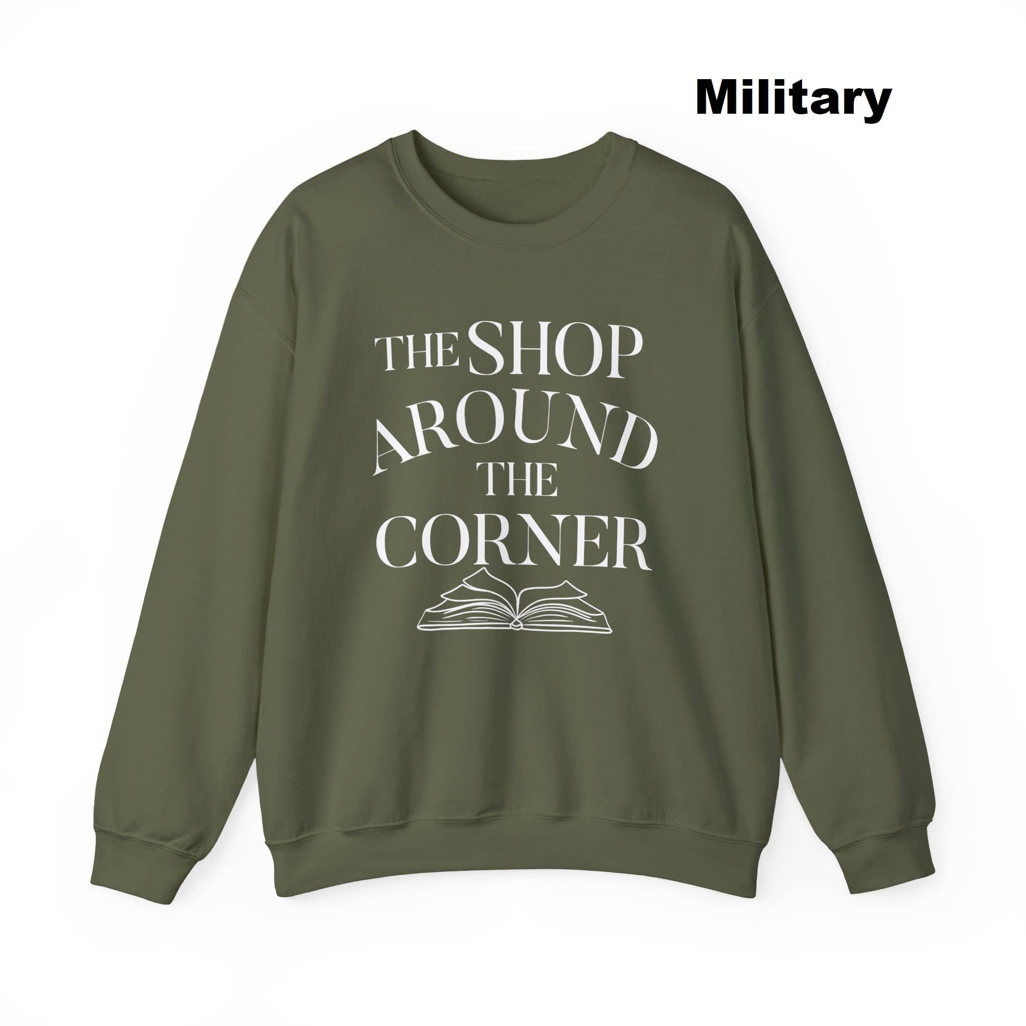 NVC Ecommerce LLC - Wholesale Graphic Sweatshirt - Women's - Bookish shirt, The Shop Around The Corner Bookworm T-Shirt1