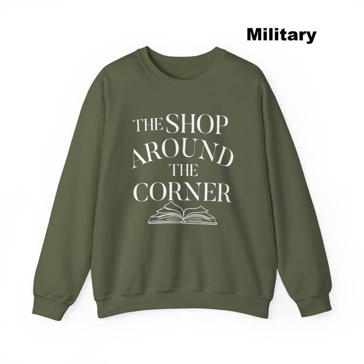 NVC Ecommerce LLC - Wholesale Graphic Sweatshirt - Women's - Bookish shirt, The Shop Around The Corner Bookworm T-Shirt1