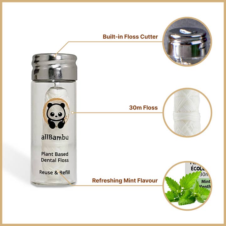 allBambu Inc – wholesale Floss – Eco Dental Floss - Mint1