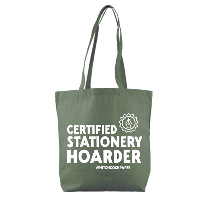 Hitchcock Paper Co. - Wholesale Tote Bag - Unisex - Certified Stationery Hoarder Tote0