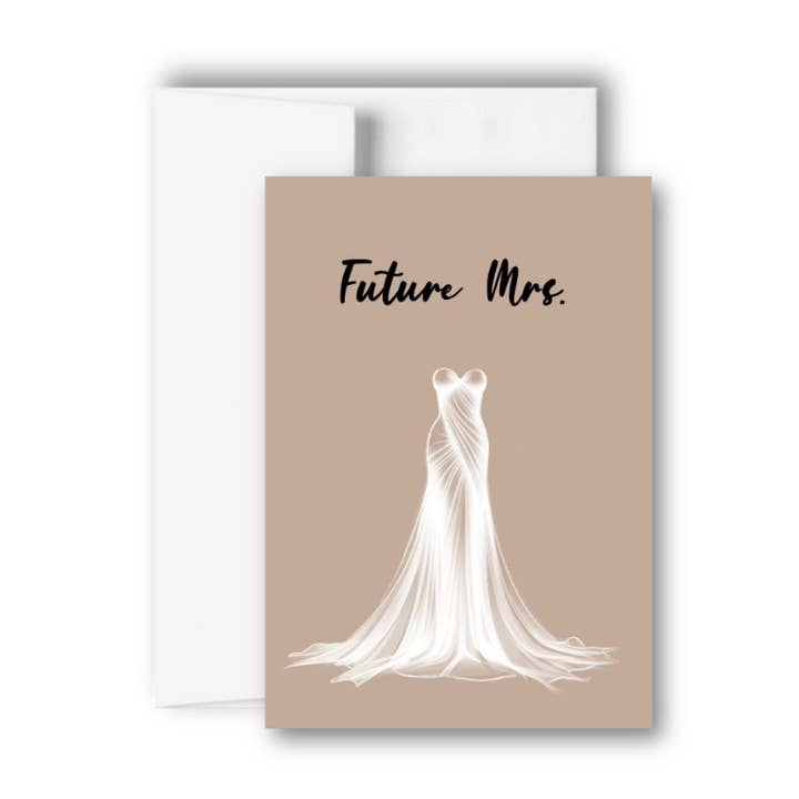 Biglietto di auguri Future Mrs Bridal Shower per la vendita all'ingrosso da parte di Brandi Creations Design Studio