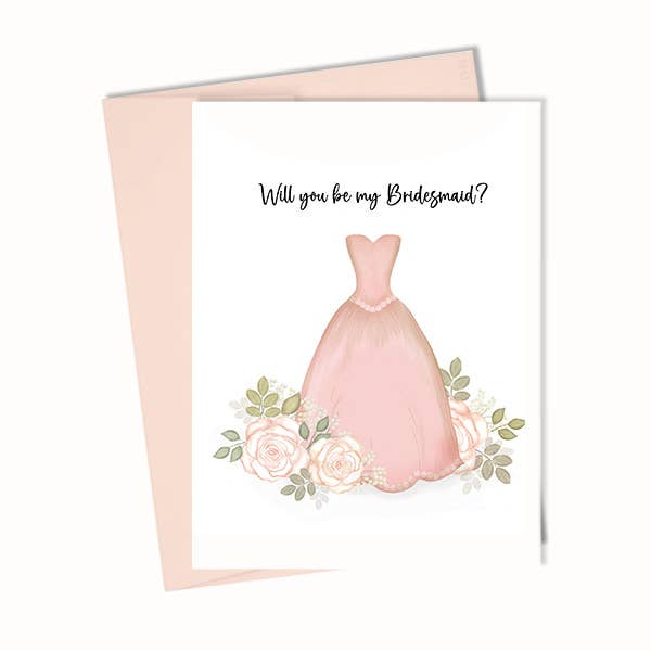 Casamento, queres ser minha Dama de Honor? Cartão de Proposta Fofo por atacado de Blue Stationery