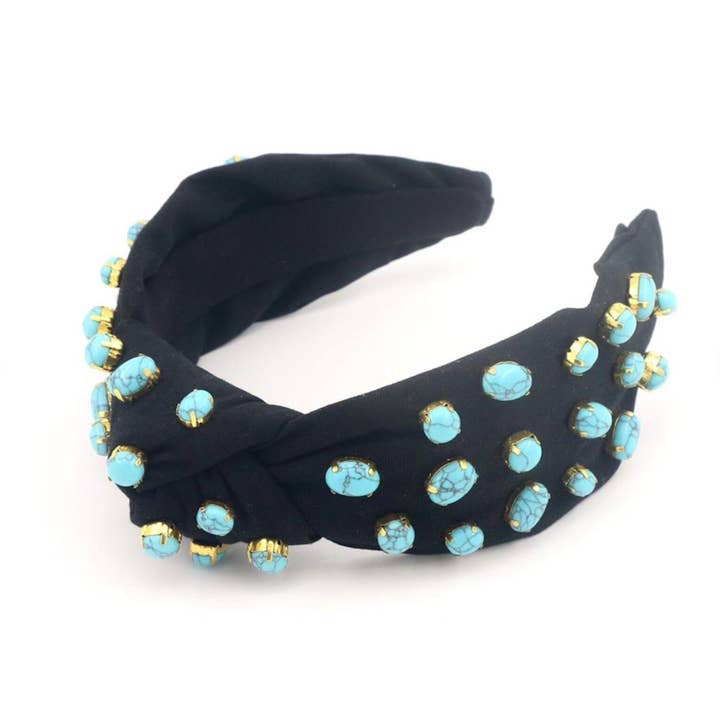 Brittyland - Wholesale Fashion Headband - Women's - Luxury Winter Headbands - Holiday Headbands - Black Headband