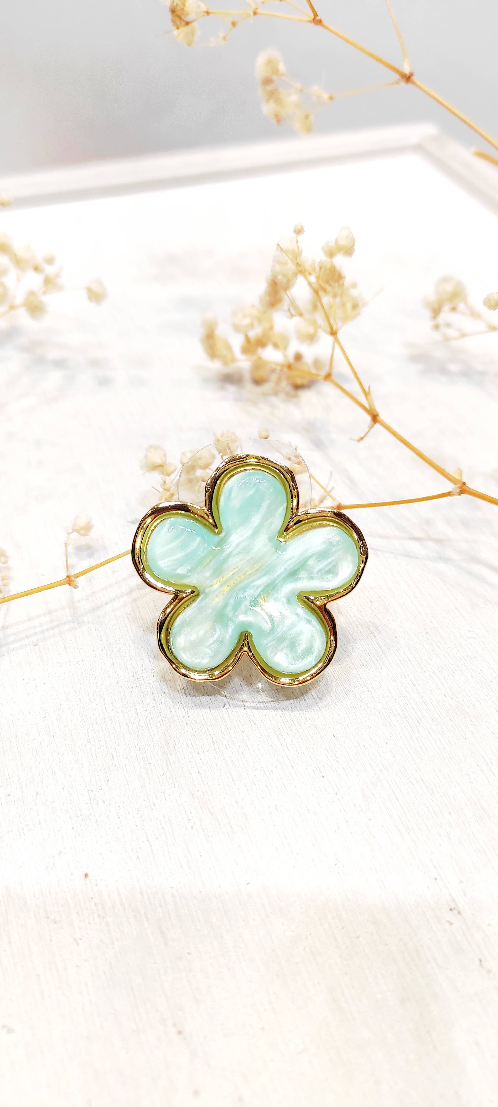 LOLO & YAYA - Wholesale Band/gestapelde ring - Ring met bloem Selena6