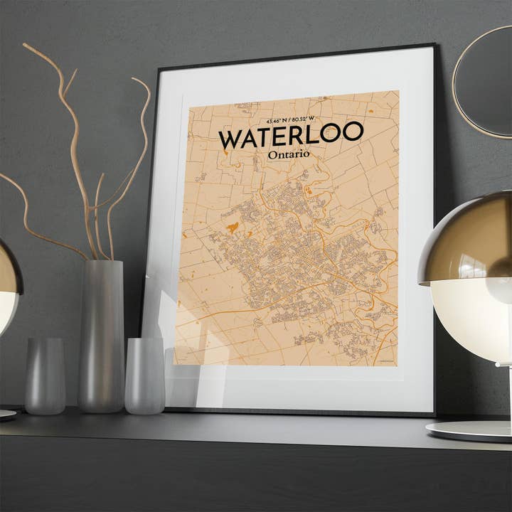 OurPoster.com - Wholesale Poster - Waterloo City Map Poster15