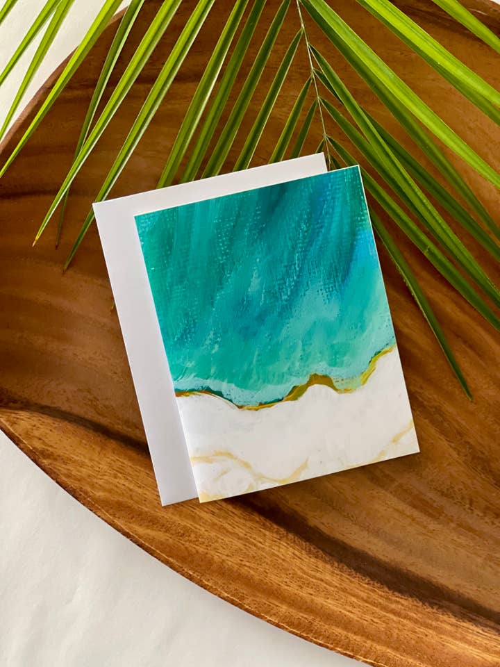 Ocean Greeting Card for wholesale by Chrissi G Design