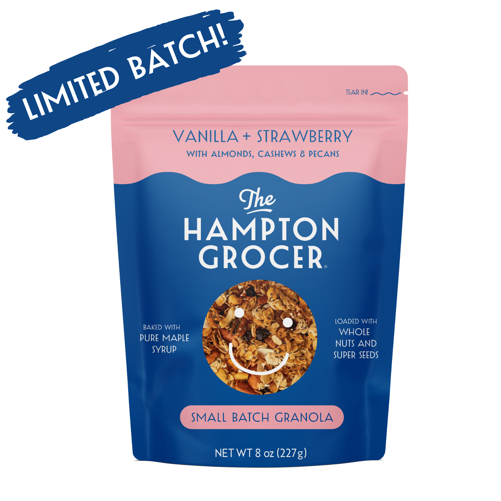 The Hampton Grocer Granola - Wholesale Granola - LIMITED BATCH: Vanilla Bean Strawberry Granola1