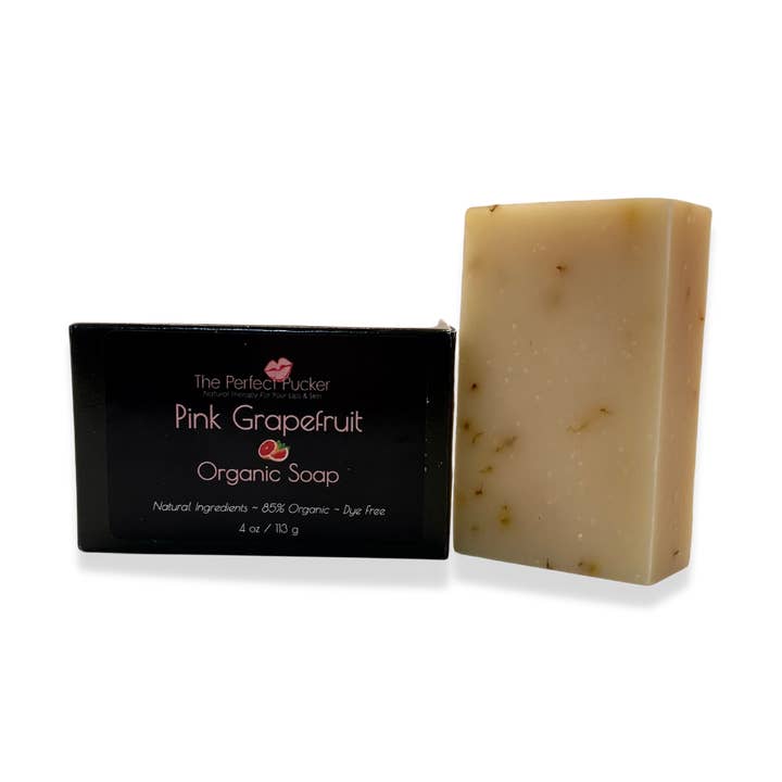 Pink Grapefruit Organic Soap for wholesale by The Perfect Pucker