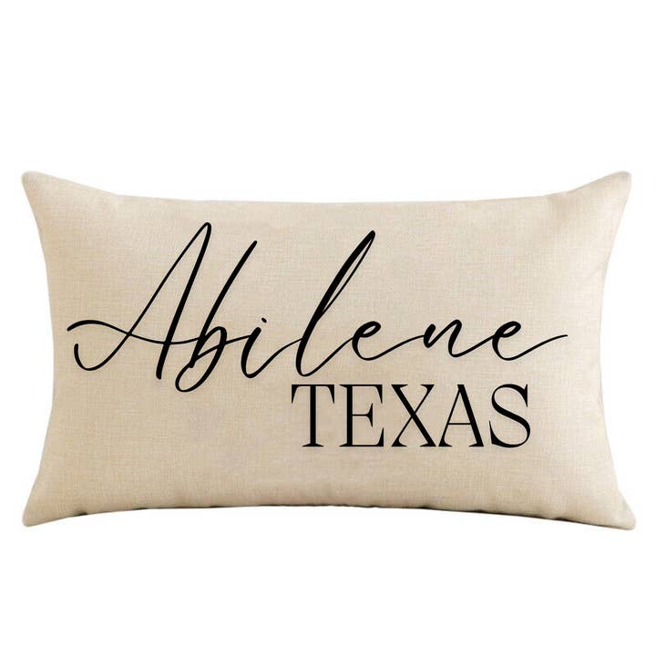 Coussin décoratif City and State - Votre ville et votre État personnalisés pour la vente par LuckTen