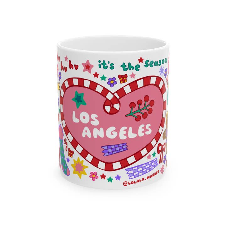 Holiday Mug - Los Angeles (11oz) for wholesale by LOLALA