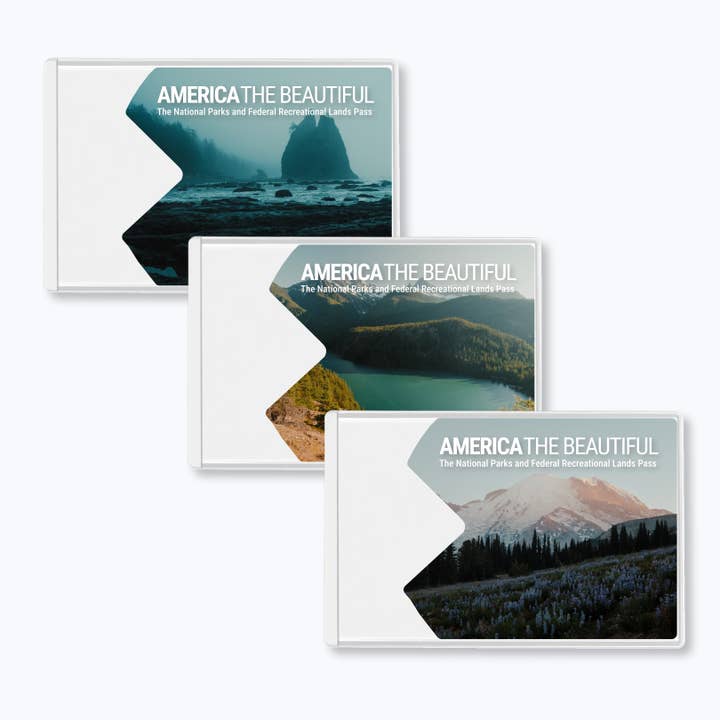 America the Beautiful National Park Pass Card Sleeve for wholesale by Rainier Watch Supply Co