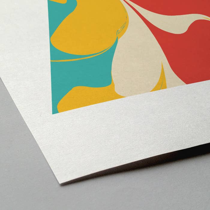 Karte Design Berlin - Wholesale Christmas Card - Christmas Card & Envelope – “Tinte” (Orange Ink Tree Motif) 2