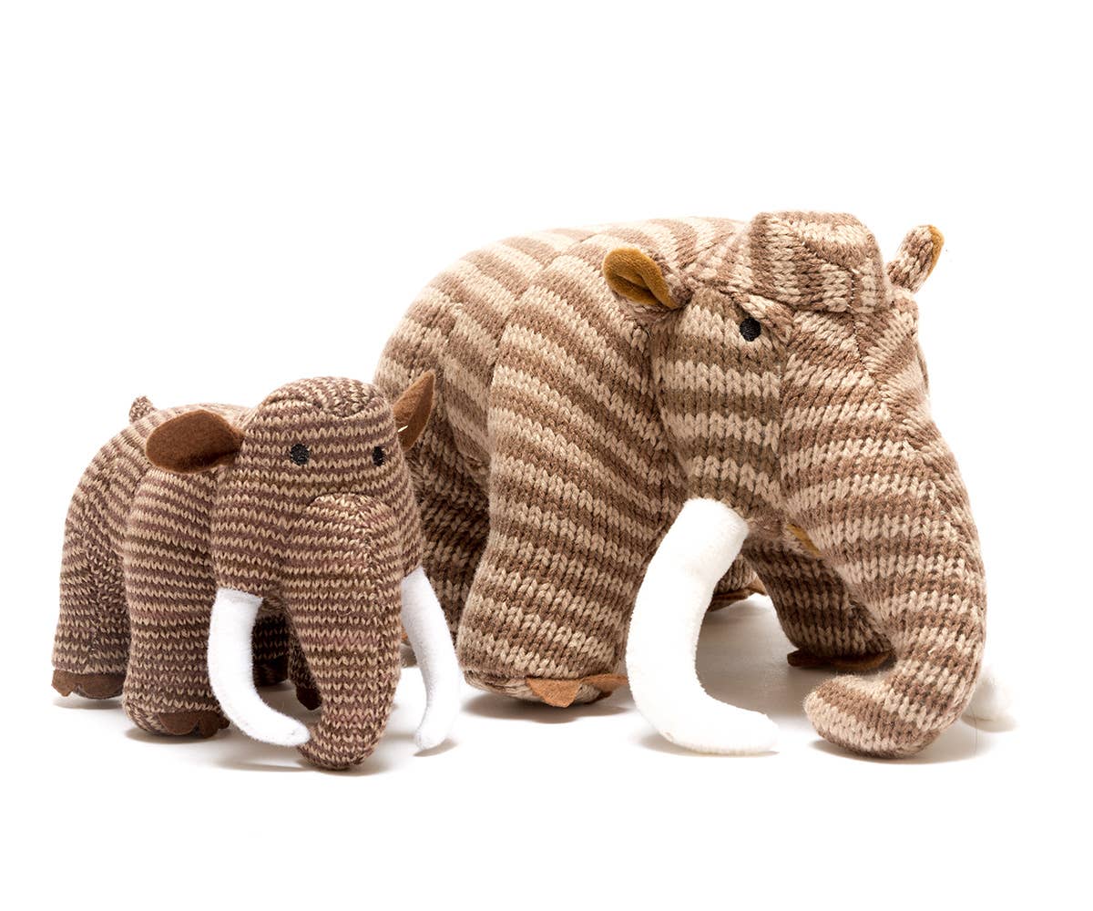 Best Years Ltd - Wholesale Stuffed/Plush Toy - Kids & Baby - Knitted Woolly Mammoth Prehistoric Soft Toy Teddy2